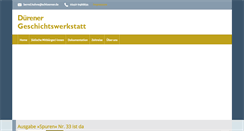 Desktop Screenshot of geschichtswerkstatt-dueren.de