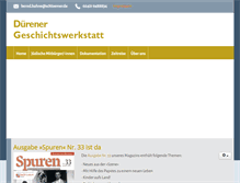 Tablet Screenshot of geschichtswerkstatt-dueren.de